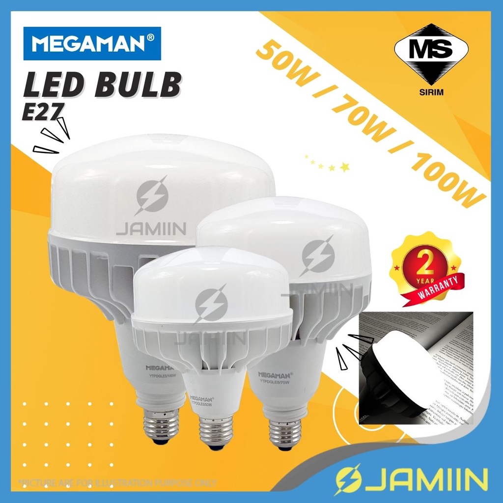 SIRIM MEGAMAN E27 LED Bulb High Power LED Light Bulb LED Mentol LED ...