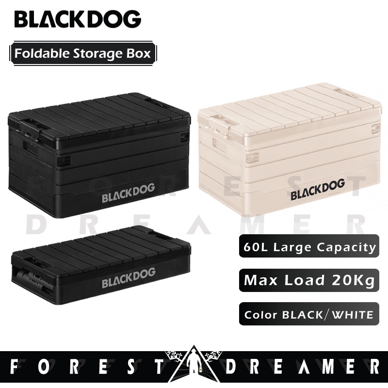 Blackdog Camping Outdoor Foldable Folding Storage Box Black/White
