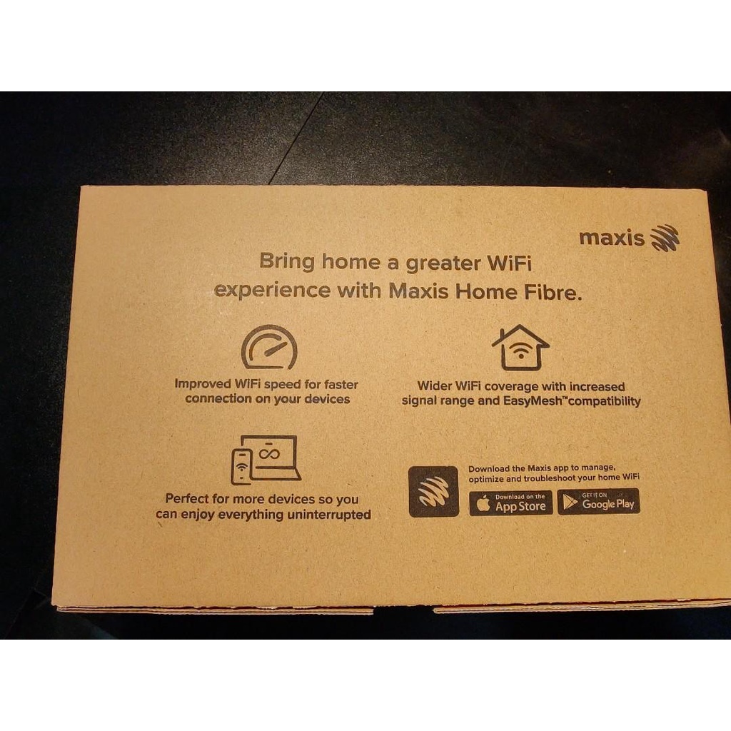Maxis WIFI 6 EASY MESH ROUTER DUAL BAND SUPPORT 160Mhz for 5Ghz ...
