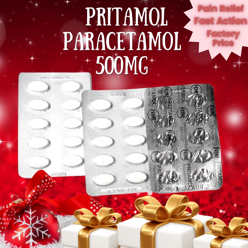 [READY STOCK] Pritamol Paracetamol(painkillers)/10 tabs per strip