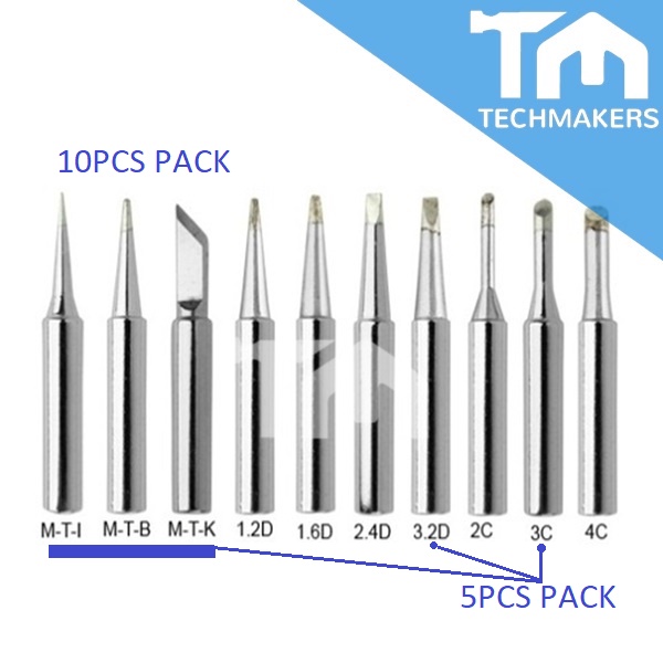 10in1 / 5in1 HAKKO Solder Soldering Tip 900MT Conical Straight