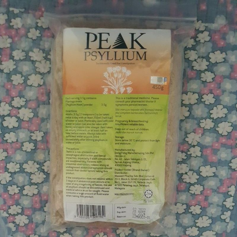 Peak Psyllium Husk 450g Expiry Date 04 2026 Shopee Malaysia Sg 11134201 22120