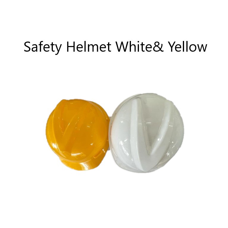 Safety Helmet White&Yellow Shopee Malaysia
