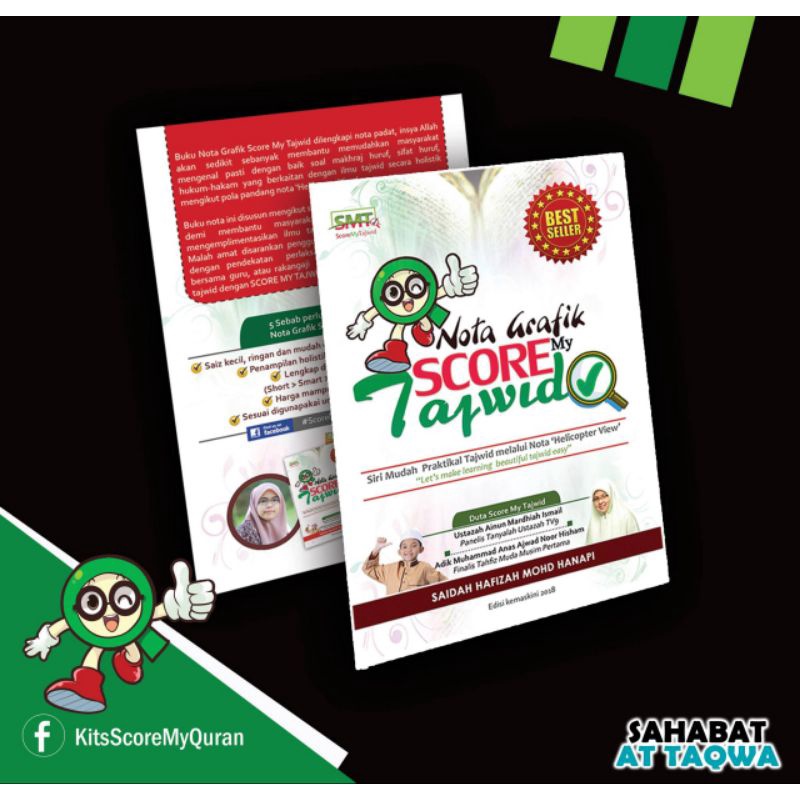 Buku Nota Tajwid Grafik Warna-warni Panduan Ringkas | Shopee Malaysia