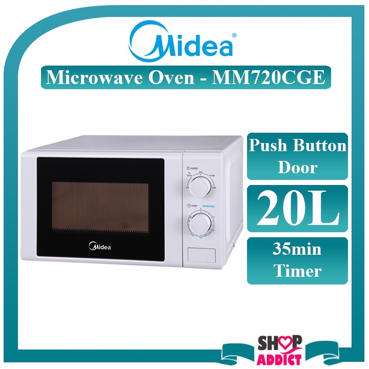 Midea MM720CGE-WH 20L Microwave Oven With 5 Power Level Replacement ...