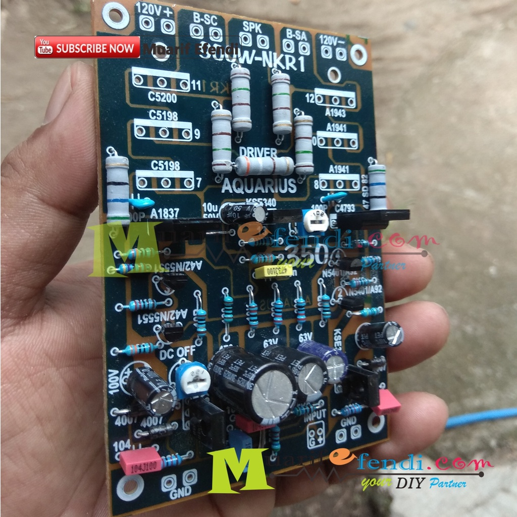 Boostrap 900W 350M AQUARIUS Power Amplifier KIT Without TR driver And