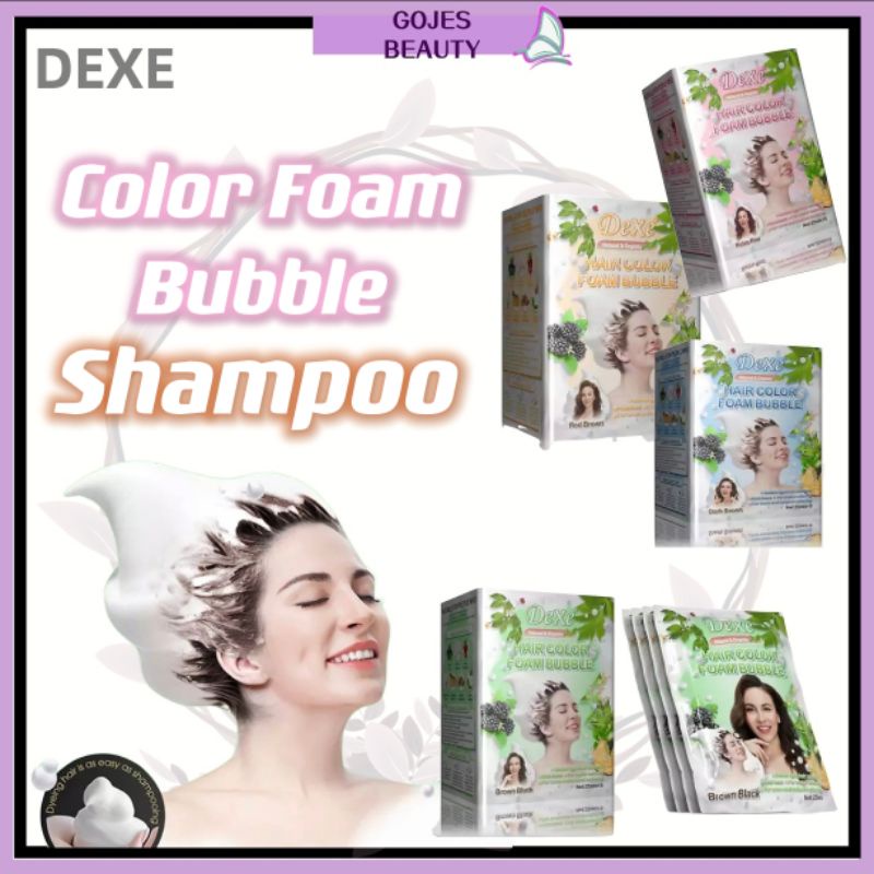 DEXE Color Foam Bubble Shampoo ( 10x25ML ) Shopee Malaysia