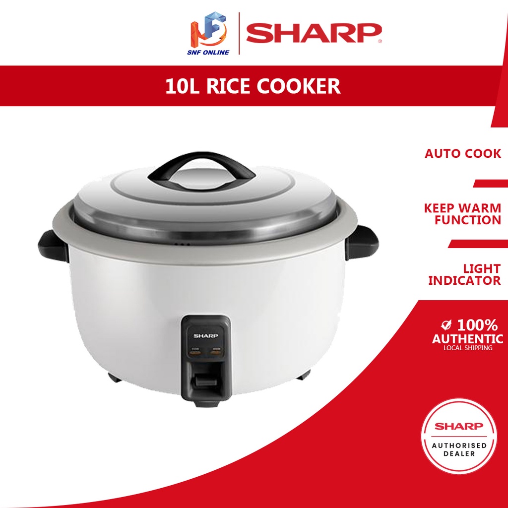 Sharp Commercial Rice Cooker KSH1008CWH KSH1008CWH Shopee Malaysia