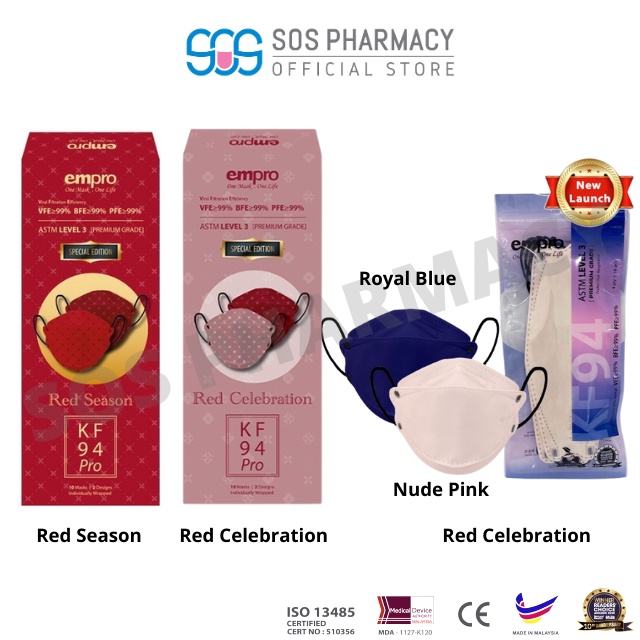 EMPRO KF94 PRO Face Mask (RED CELEBRATION/RED SEASON/ Couple Series