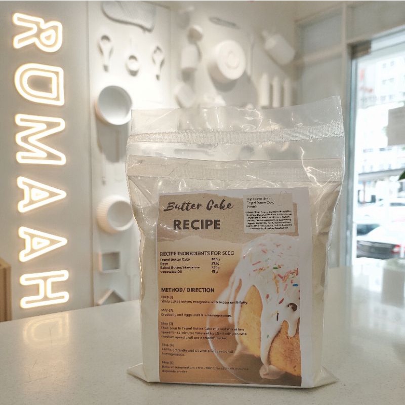 PURATOS TEGRAL Butter Cake Premix/ Kek Butter Mix (Repack) 500g