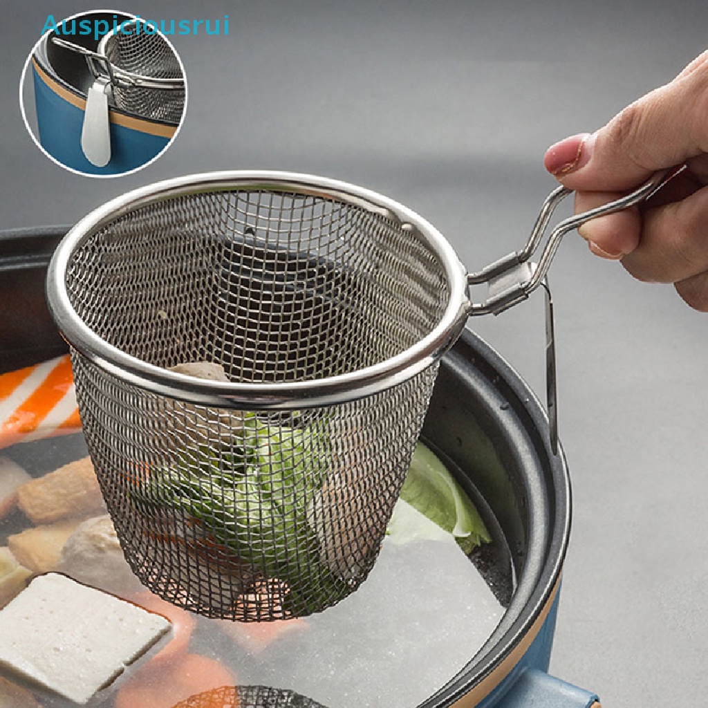 Auspiciousrui Stainless Steel Noodles Colander Mesh Strainer Pasta