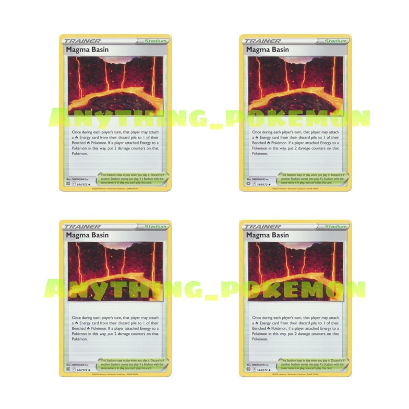 Pokmon Cards Trainer - Magma Basin REVERSE HOLO/NORMAL 144/172 | Shopee  Malaysia