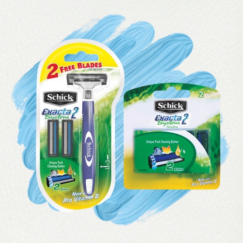 Schick Exacta 2 System Sensitive 1razors free 2 blades / Schick Exacta ...