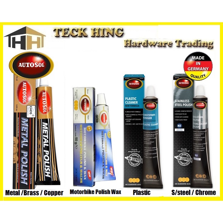 AUTOSOL Metal Polish Rust Remover Chrome Cleaner / Stainless Steel