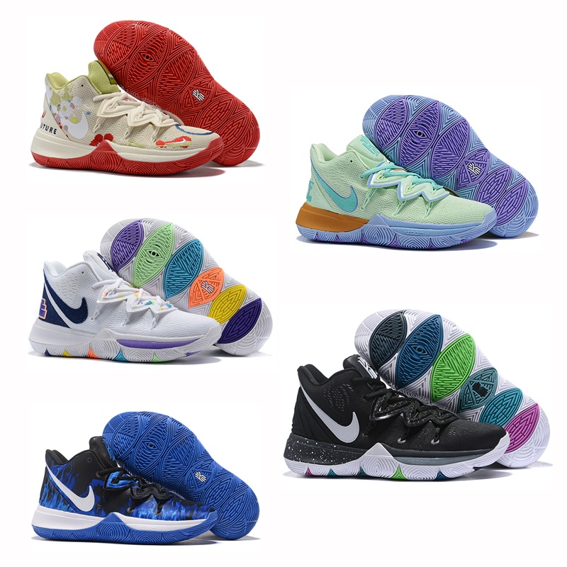 5colors Readystock Kyrie 5 Black Metallic Gold White GG GS 2019 Basketball Shoes Shopee Malaysia