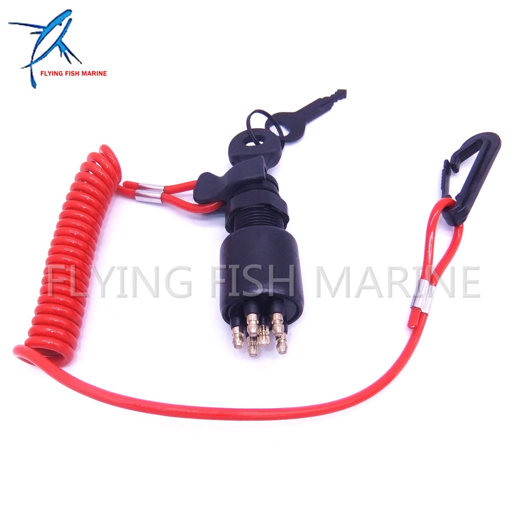 175974 5005801 Ignition Switch & Key Assembly With Lanyard For OMC ...