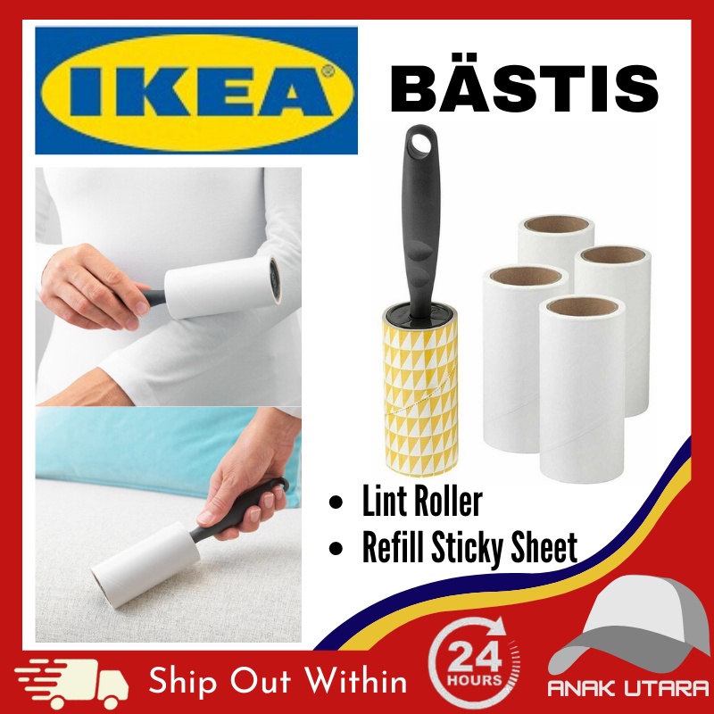 🇲🇾Ready Stock🇲🇾 IKEA BÄSTIS Lint Roller & Refill Ikea Pengelek Lin