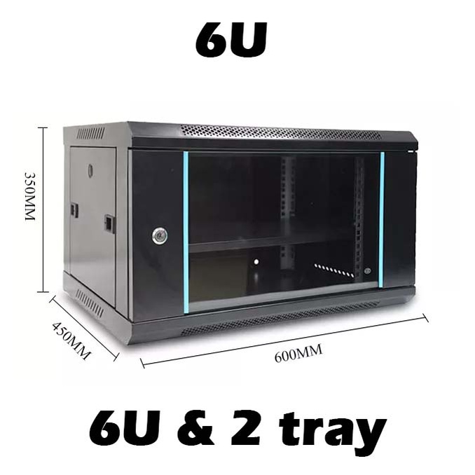 Glass Door Computer Server Rack 6U 9U 12U Network Cabinet 9U Equipment ...