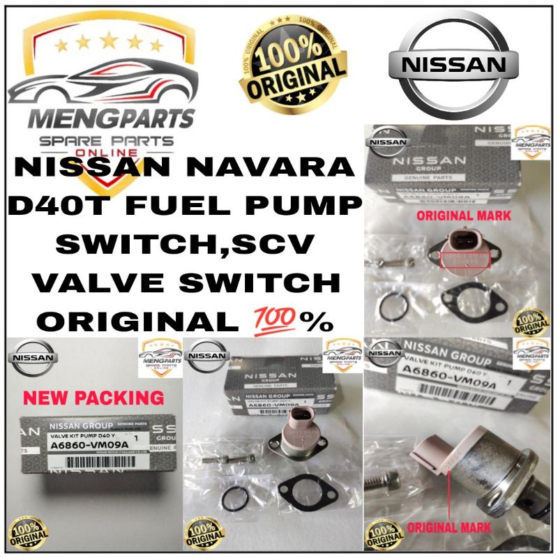 ORIGINAL 💯% NISSAN NAVARA D40T FUEL PUMP SWITCH,FUEL SUCTION VALVE KIT ...