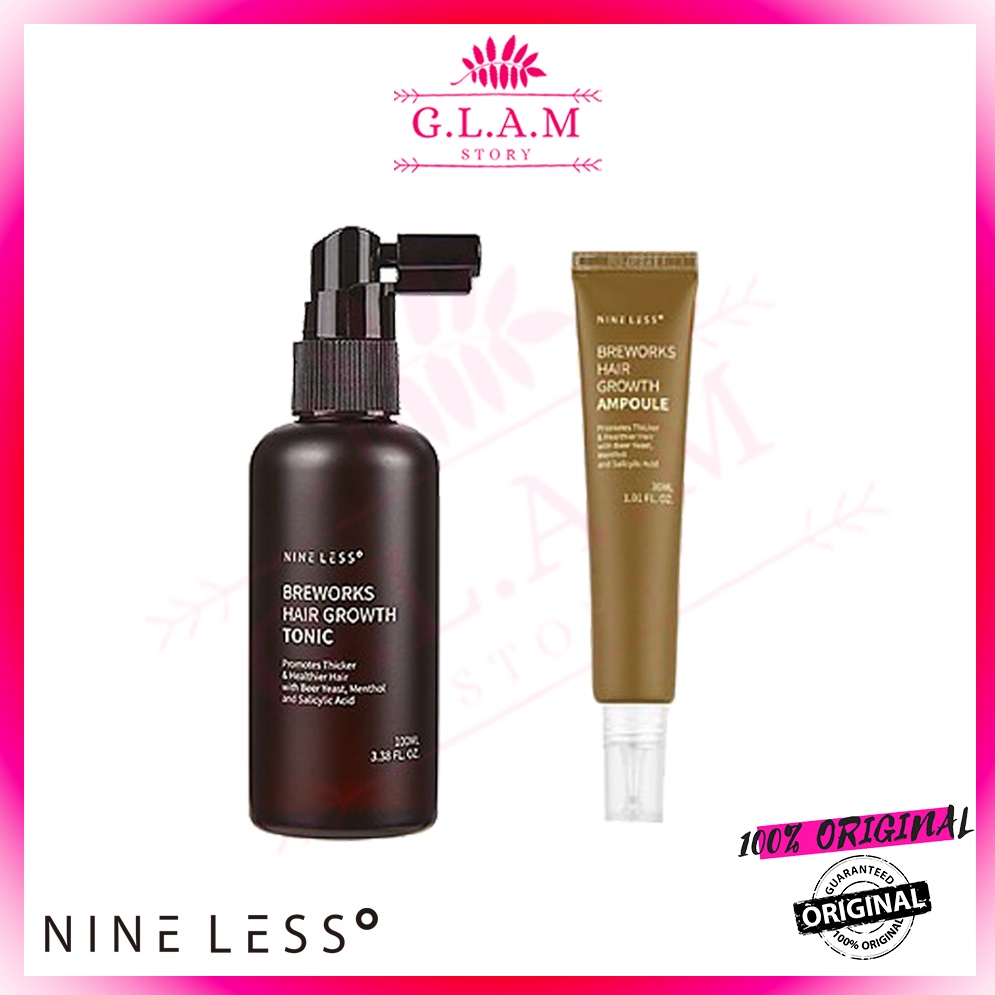 NINELESS Breworks Hair Growth Ampoule 30ml / Tonic 100ml [GLAM
