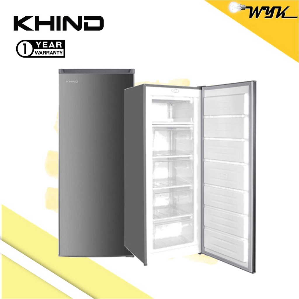 KHIND 157L Upright Freezer UF157 (Inox) Shopee Malaysia