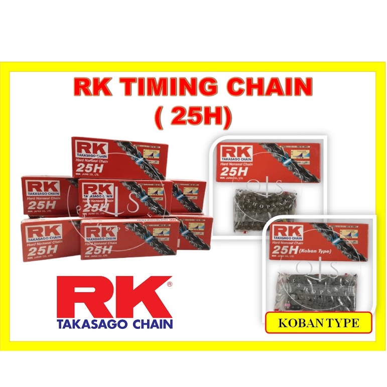 (CHAIN) RK HARD NONSEAL CHAIN TIMING CHAIN / RK TIMING CHAIN | Shopee ...