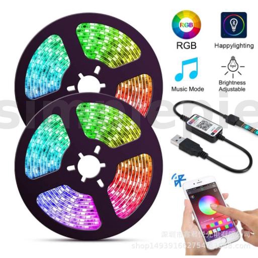 LED Set Light With 5V 5050RGB Colorful TV Background Light with USB
