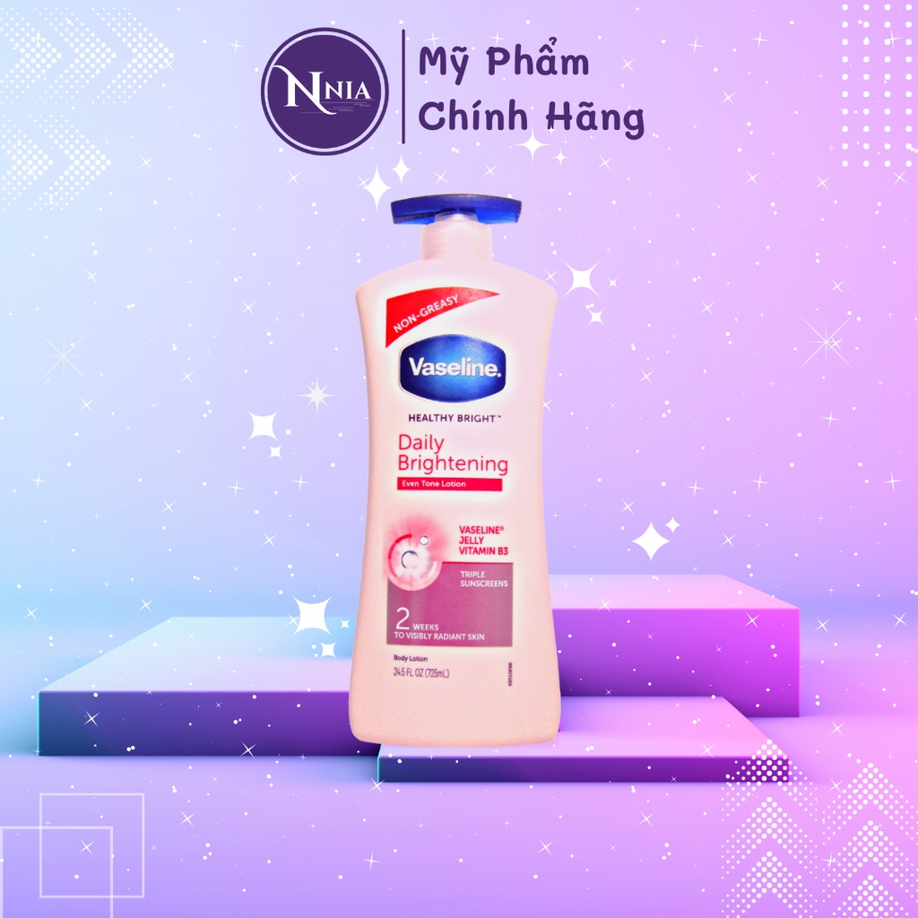 Vaseline Whitening Body Lotion Healthy Bright Daily Brightening 725ml