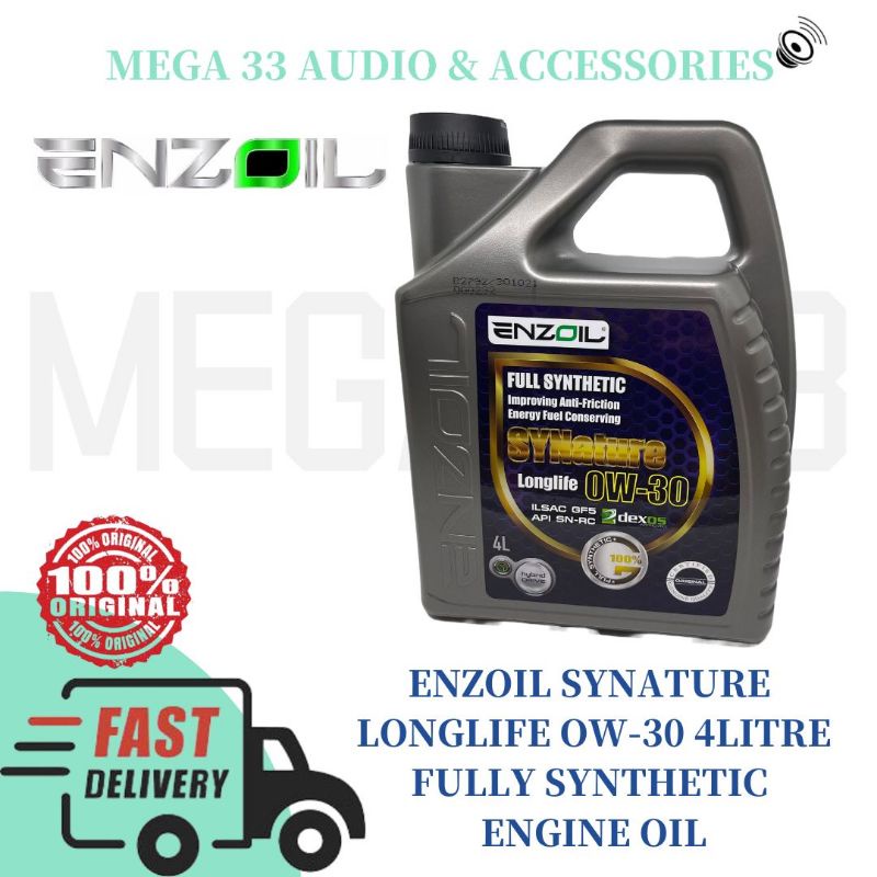 Enzoil Synature Longlife Ow Litre Fully Synthetic Engine Oil