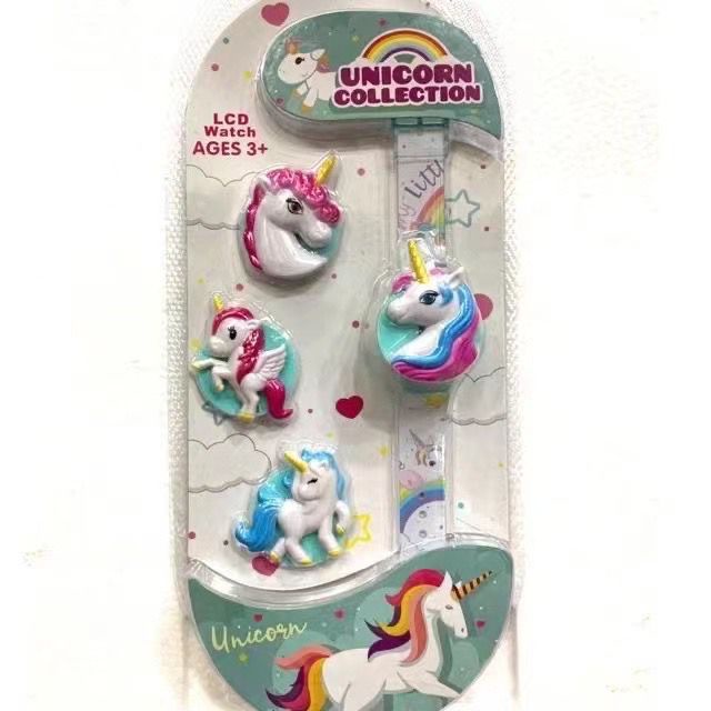 Pony Frozen Hello Kitty Spiderman Cars Unicorn Jam Tangan Kids Cartoon