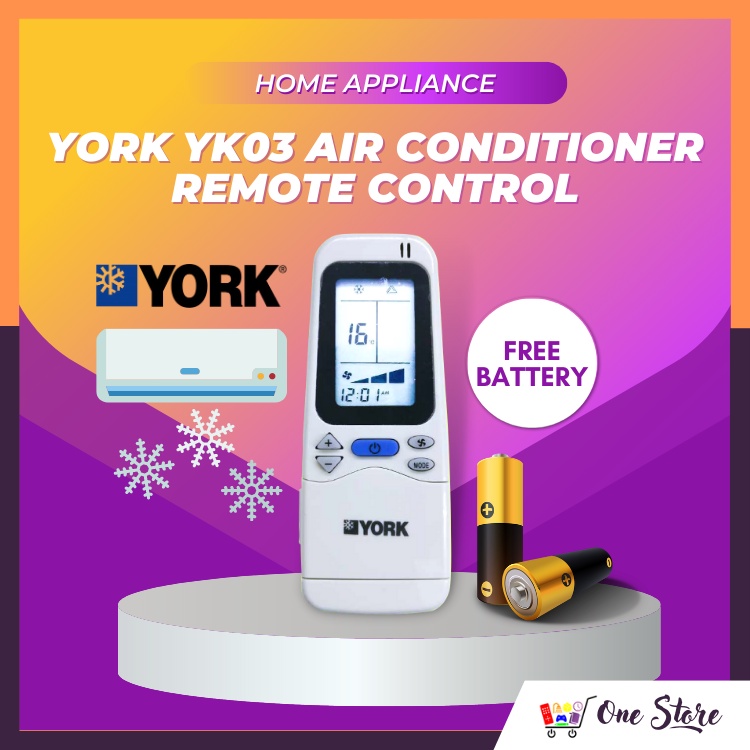 York YK03 air conditioner remote control Shopee Malaysia