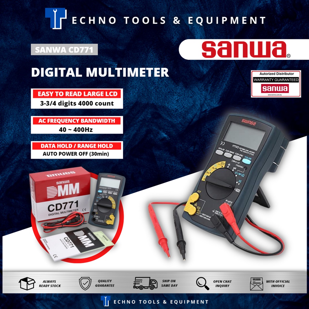 SANWA CD771 Digital Multimeter Shopee Malaysia