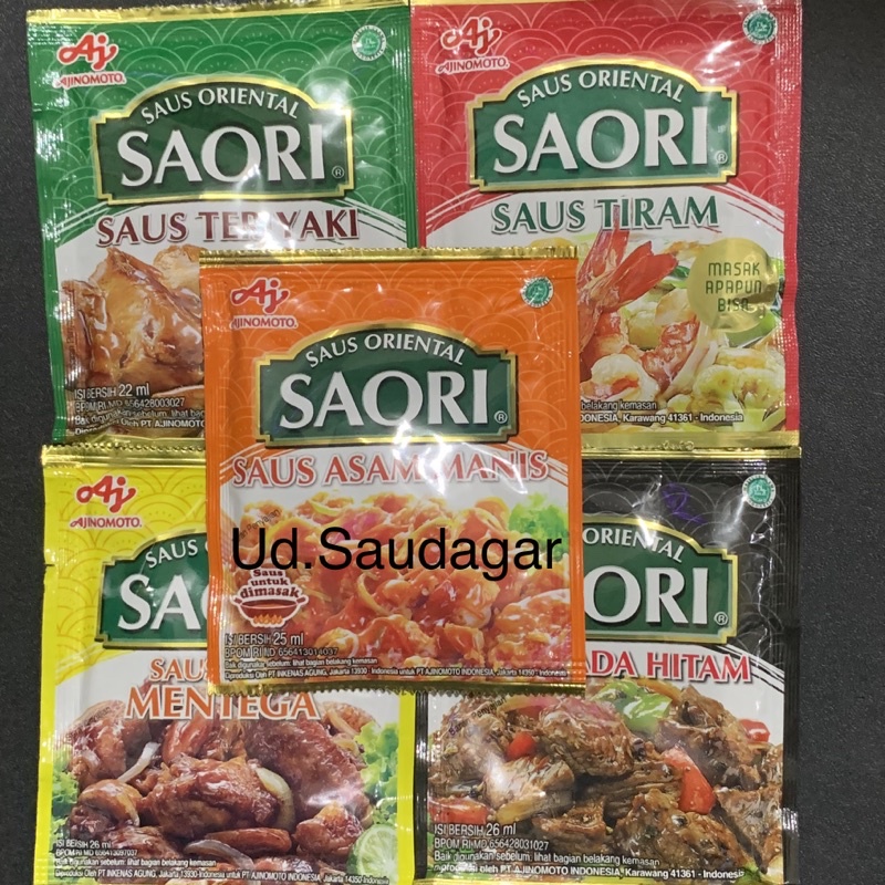 HITAM Saori Oyster Sauce/Teriyaki/Black Pepper/Butter/Sweet Acid Sachet