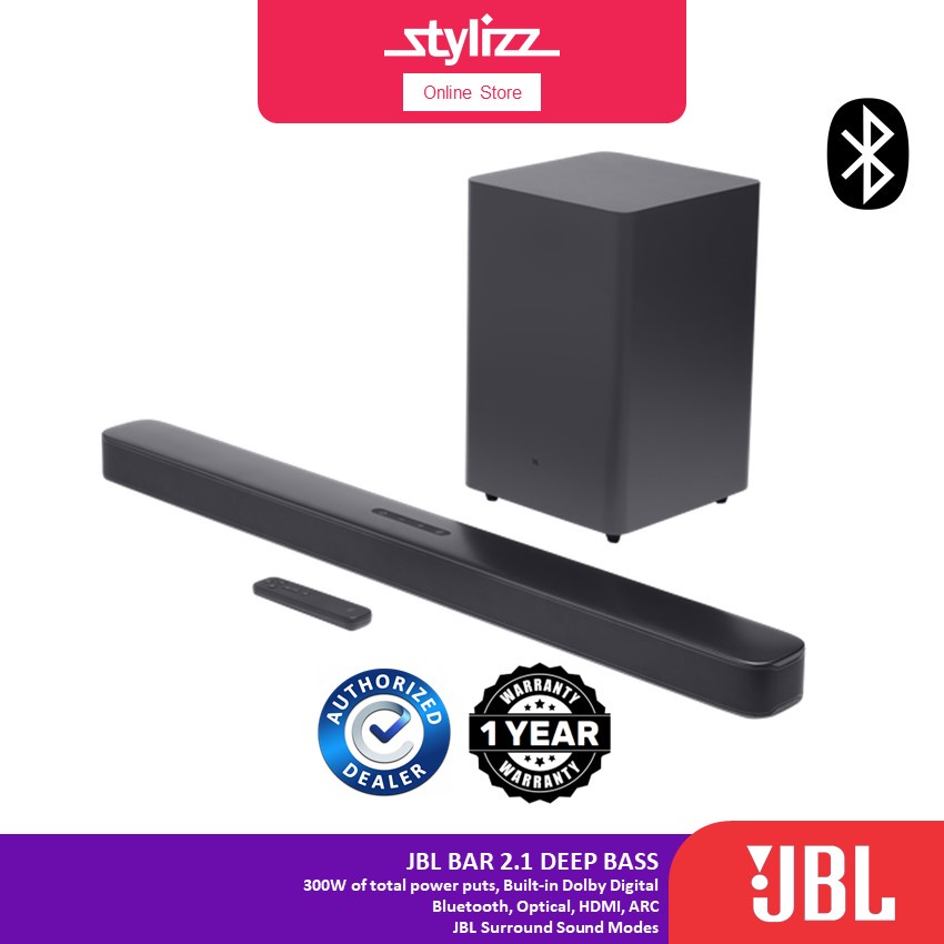 Jbl bar best sale 2.1 hdmi arc