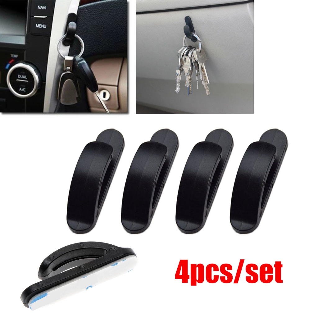 4Pcs Universal Durable Vehicle Hangers Auto Car Hanger Hook Holder Mini