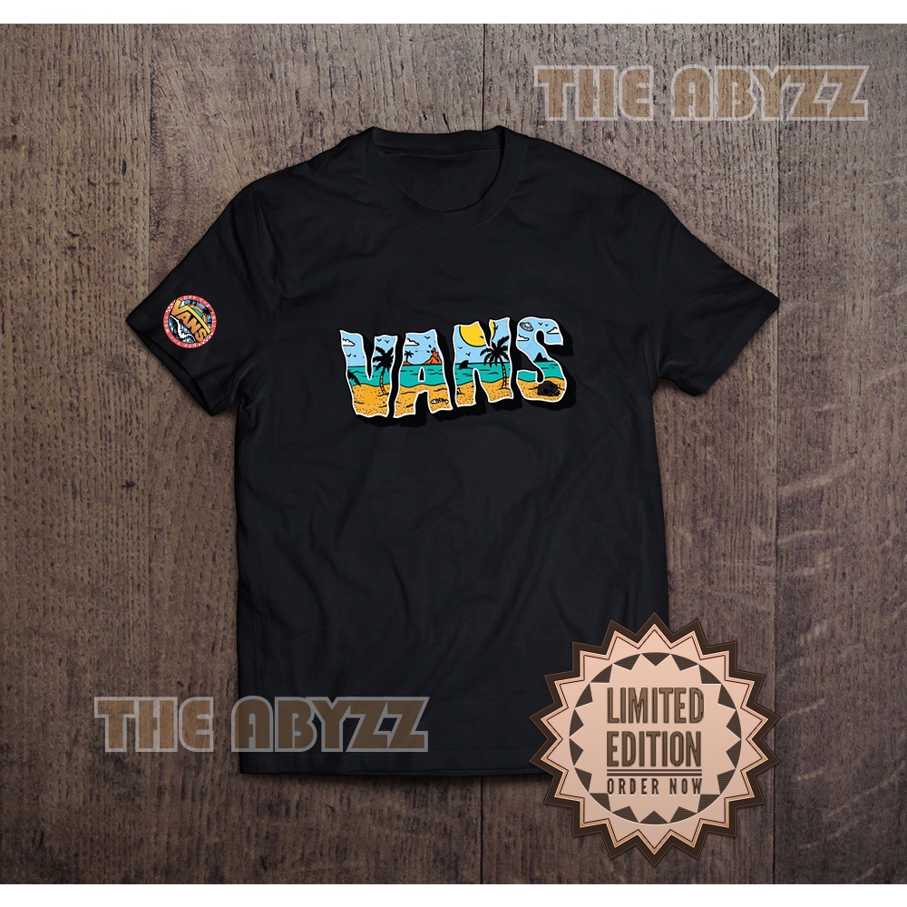 VANS Tshirt Premium Cotton Microfibre Dri-Fit Baju Outdoor Skate ...