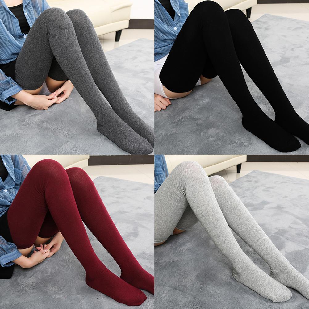 80cm Autumn Winter Stockings Extra Long Womens Tall Cotton Knee And The Mens Thigh High G2o8 8709