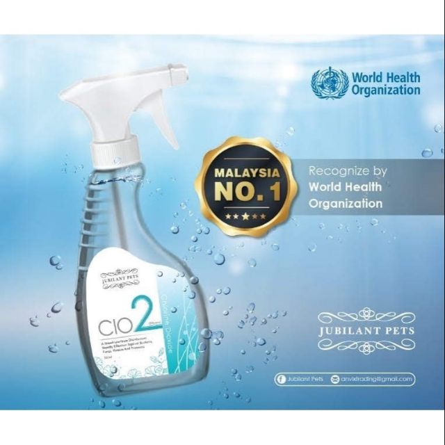 Jubilant Pets CIO2 Chlorine Dioxide 500ml REDBUZZ Kill Coronavirus