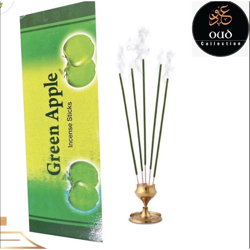 GREEN APPLE 🍏 INCENSE STICK (1 BOX X 6 PEAK =120 STICKS) HALAL Shopee