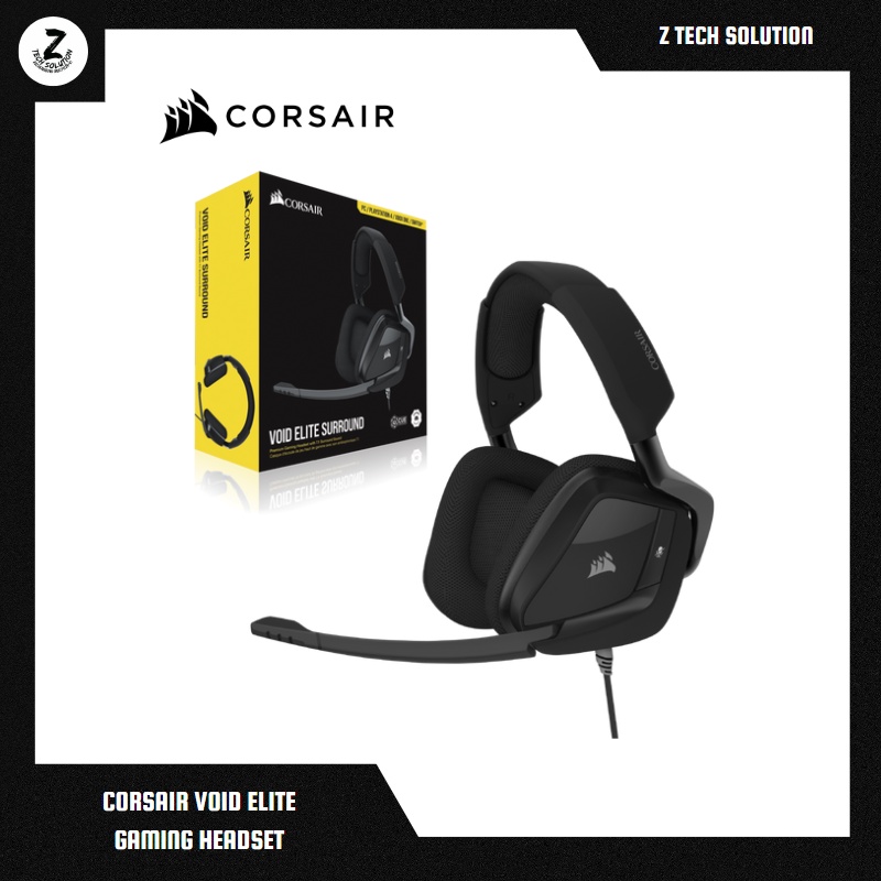 CORSAIR VOID Elite Surround Premium Gaming Headset with 7.1 Surround