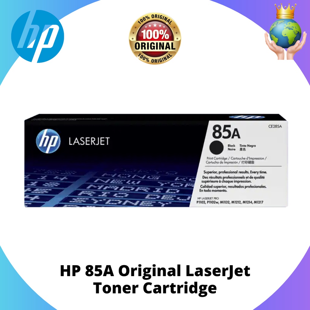 HP 85A Original LaserJet Toner Cartridge ( CE285A ) For P1102 / P1102w Printer Shopee Malaysia