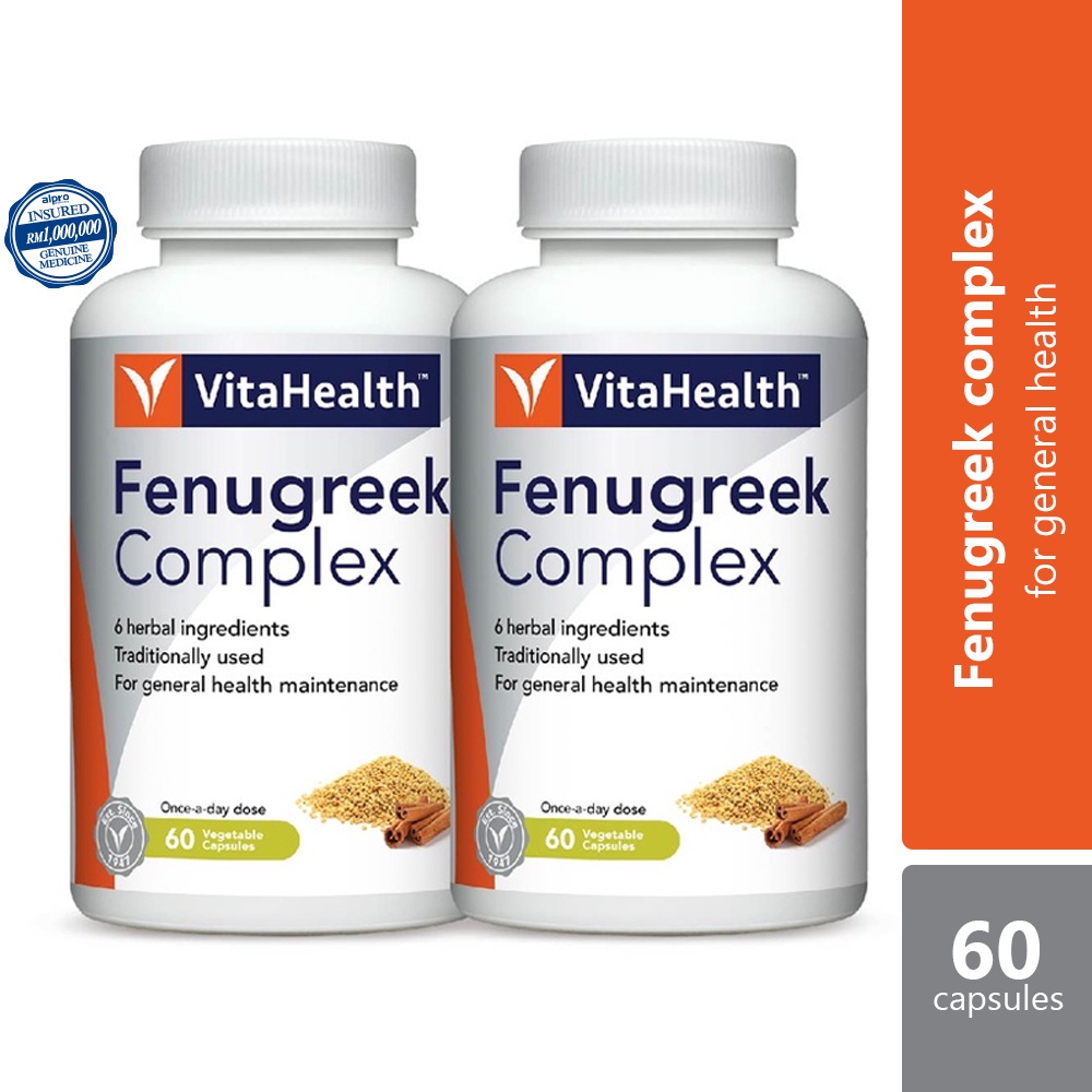 Vitahealth Fenugreek Complex 60s x 2 Shopee Malaysia