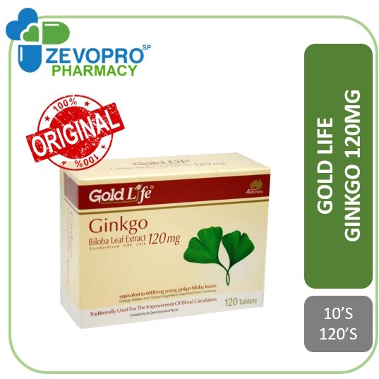 ( For blood circulation, tinnitus ) Gold Life Ginkgo Biloba Leaf