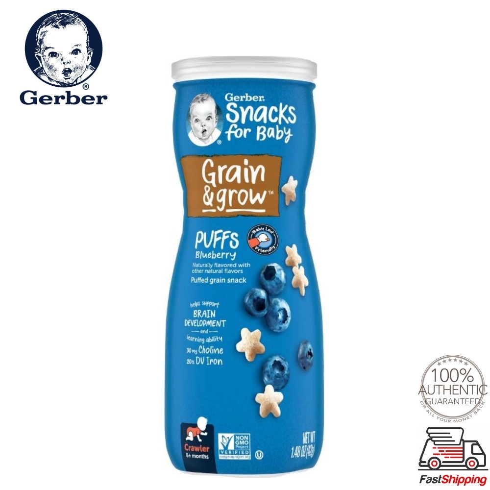 Gerber Baby Snacks Puffs Blueberry 42g (Expiry: 10/2023) | Shopee Malaysia