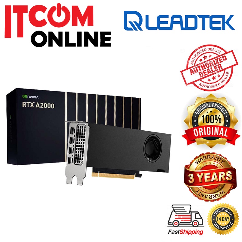 Leadtek Nvidia Quadro Rtx A Gb Gb Gddr Ecc Bit Graphic Card Shopee Malaysia