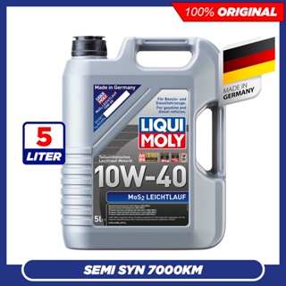 5L/4L) Liqui Moly Mos2 Leichtlauf 10W40 Semi Synthetic Engine Oil (5 Liter)  7000KM 10W-40