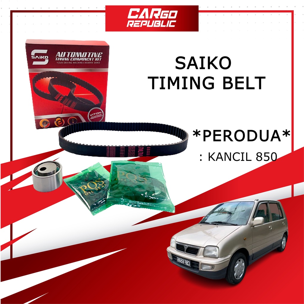 Saiko Timing Belt Kit Set (100K) for Perodua Kancil 850 100 Original