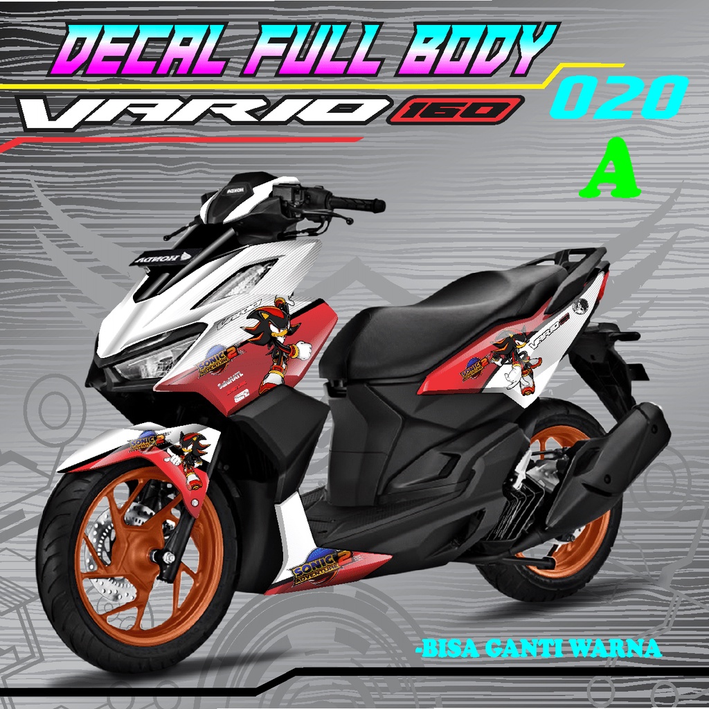 CUSTOM DECALS STICKER FULL BODY STICKER SONICKEREN MOTOR HONDA VARIO ...