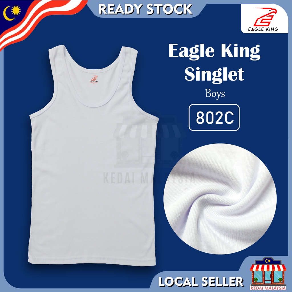 Eagle King Men's Singlet Innerwear/ Boy Singlet Inner Wear/ White ...