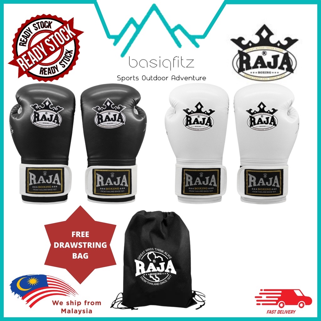 [Genuine] Raja Boxing Glove Muay Thai MMA Sparring Sarung Tinju
